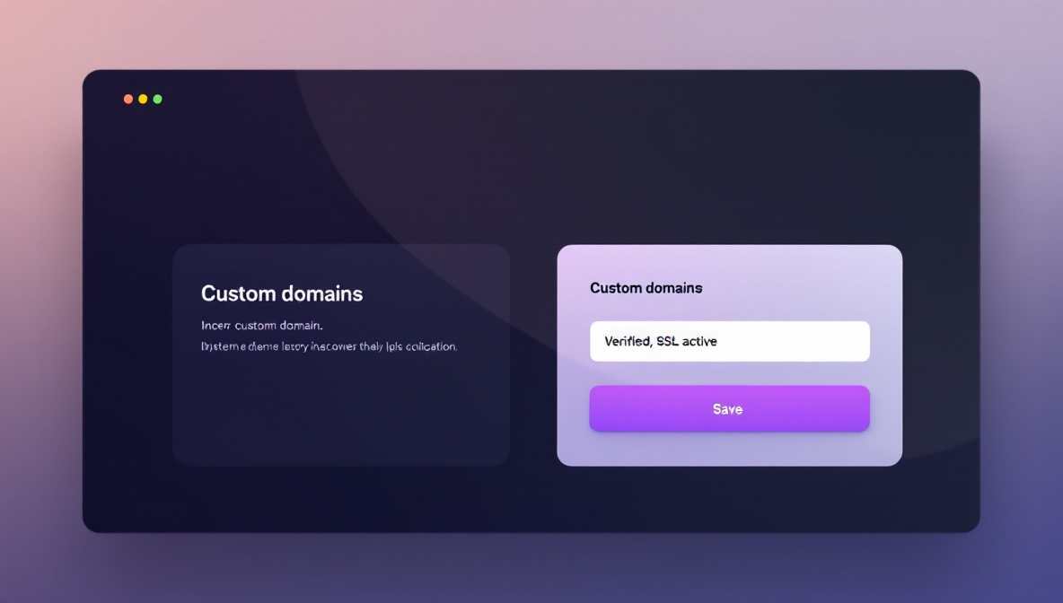 Subdomain configuration interface for a branded short-link service