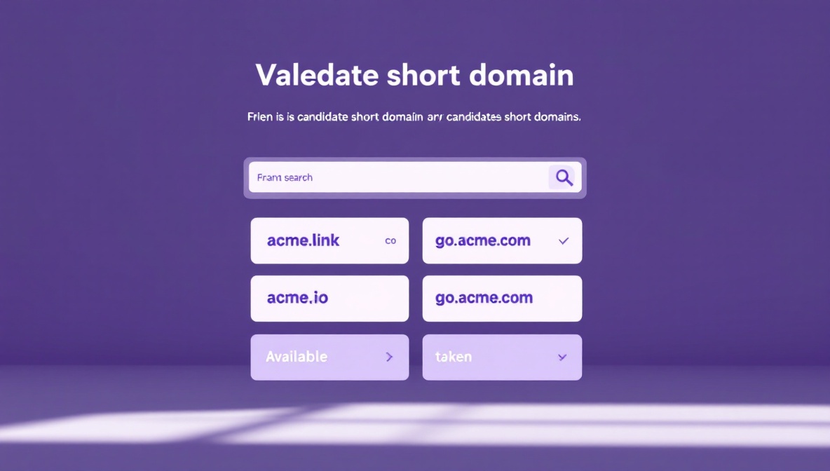 Selection of candidate short-domain options across multiple TLDs
