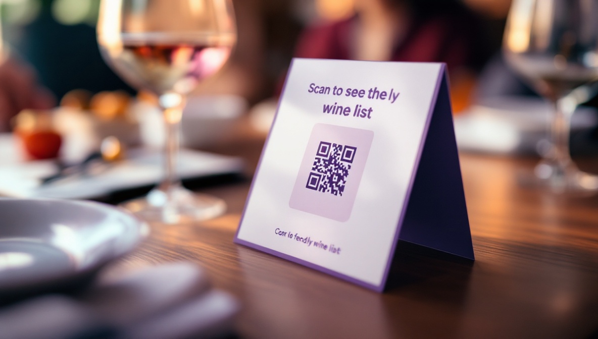 QR code printed beside a clear product photo with explanatory text